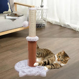 Maxbell Scratching Post with Dangling Ball Kitten Interactive Climbing Light gray