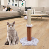 Maxbell Scratching Post with Dangling Ball Kitten Interactive Climbing Light gray