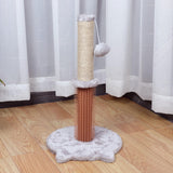 Maxbell Scratching Post with Dangling Ball Kitten Interactive Climbing Light gray