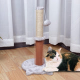 Maxbell Scratching Post with Dangling Ball Kitten Interactive Climbing Light gray