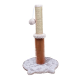 Maxbell Scratching Post with Dangling Ball Kitten Interactive Climbing Light gray