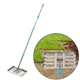 Maxbell Lawn Leveling Rake Stainless Steel Tool for Football Course Courtyard Yard 186cm