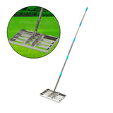 Maxbell Lawn Leveling Rake Stainless Steel Tool for Football Course Courtyard Yard 186cm