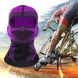 Maxbell Cold Weather Full Face Cover Balaclava Face Mask for  Ski Cycling Purple