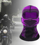 Maxbell Cold Weather Full Face Cover Balaclava Face Mask for  Ski Cycling Purple