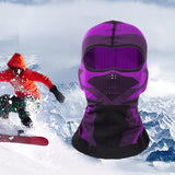 Maxbell Cold Weather Full Face Cover Balaclava Face Mask for  Ski Cycling Purple