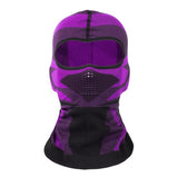 Maxbell Cold Weather Full Face Cover Balaclava Face Mask for  Ski Cycling Purple