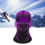 Maxbell Cold Weather Full Face Cover Balaclava Face Mask for  Ski Cycling Purple