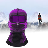 Maxbell Cold Weather Full Face Cover Balaclava Face Mask for  Ski Cycling Purple