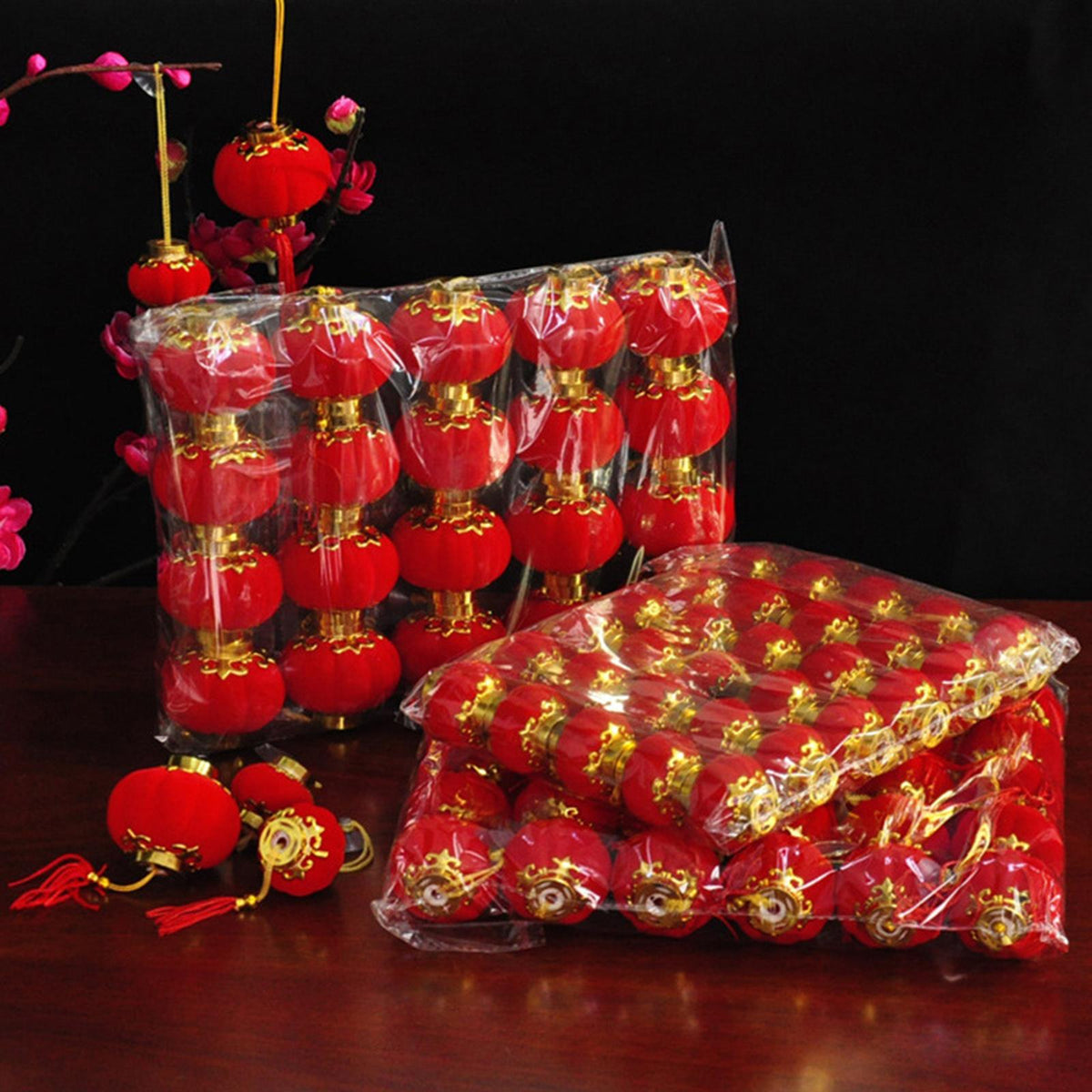Maxbell Chinese New Year Decorations Festive Ambience Hanging for Home Decor 3cm 30pcs