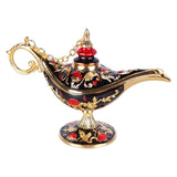 Maxbell Wishing Light Ornament Decorative Arts Aladdin Genie Lamp for Party Black