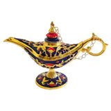 Maxbell Wishing Light Ornament Decorative Arts Aladdin Genie Lamp for Party Golden