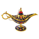 Maxbell Wishing Light Ornament Decorative Arts Aladdin Genie Lamp for Party Golden