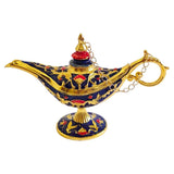 Maxbell Wishing Light Ornament Decorative Arts Aladdin Genie Lamp for Party Golden