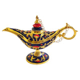 Maxbell Wishing Light Ornament Decorative Arts Aladdin Genie Lamp for Party Golden