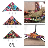 Maxbell Reptile Lizards Snakes Hammock Lounger Ladder Accessories Hanging Bed Toys White S