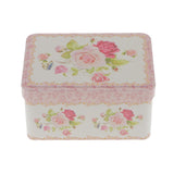 Maxbell Flower Square Tin Storage Box Sugar Coffee Tea Candy Sealed Can Container #3