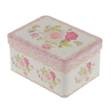 Maxbell Flower Square Tin Storage Box Sugar Coffee Tea Candy Sealed Can Container #3