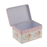 Maxbell Flower Square Tin Storage Box Sugar Coffee Tea Candy Sealed Can Container #3