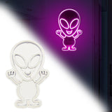 Maxbell Alien Sign Neon Light USB /Battery Powered for Festive Christmas Decoration Pink