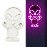 Maxbell Alien Sign Neon Light USB /Battery Powered for Festive Christmas Decoration Pink