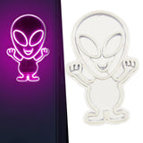 Maxbell Alien Sign Neon Light USB /Battery Powered for Festive Christmas Decoration Pink