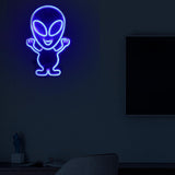 Maxbell Alien Sign Neon Light USB /Battery Powered for Festive Christmas Decoration Blue