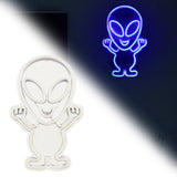 Maxbell Alien Sign Neon Light USB /Battery Powered for Festive Christmas Decoration Blue