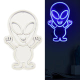 Maxbell Alien Sign Neon Light USB /Battery Powered for Festive Christmas Decoration Blue