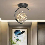 Maxbell LED Ceiling Lights Lamp Art Decor Modern for Hotel Aisle Lighting Black