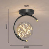 Maxbell LED Ceiling Lights Lamp Art Decor Modern for Hotel Aisle Lighting Black