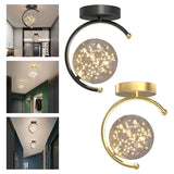 Maxbell LED Ceiling Lights Lamp Art Decor Modern for Hotel Aisle Lighting Black