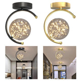 Maxbell LED Ceiling Lights Lamp Art Decor Modern for Hotel Aisle Lighting Black