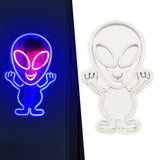 Maxbell Alien Sign Neon Light USB /Battery Powered for Festive Christmas Decoration Blue and Pink