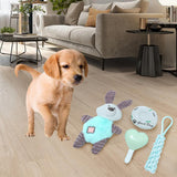 Maxbell Cute Pet Dog Puppy Chew Toy Squeaker Squeaky Soft Play Sound Teeth Toys Rabbit