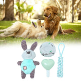 Maxbell Cute Pet Dog Puppy Chew Toy Squeaker Squeaky Soft Play Sound Teeth Toys Rabbit