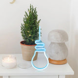 Maxbell LED Neon Sign Lights Bedside Night Light Lamp Wall Decor Blue Bulb