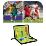 Maxbell Magnetic Football Soccer Coach Coaching Aid Erase Clipboard Tactical Board