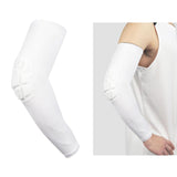 Maxbell Elbow Support Compression Honeycomb Pad Brace Joint Arm Sleeve Sport White M