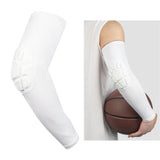 Maxbell Elbow Support Compression Honeycomb Pad Brace Joint Arm Sleeve Sport White M