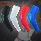 Maxbell Elbow Support Compression Honeycomb Pad Brace Joint Arm Sleeve Sport White M