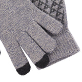 Maxbell Winter Cycling Gloves Thermal Screen Gloves Anti-Slip Grip Knit Light gray