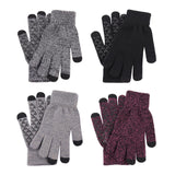 Maxbell Winter Cycling Gloves Thermal Screen Gloves Anti-Slip Grip Knit black