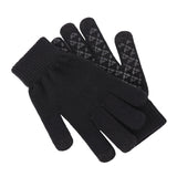 Maxbell Winter Cycling Gloves Thermal Screen Gloves Anti-Slip Grip Knit black