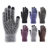 Maxbell Winter Cycling Gloves Thermal Screen Gloves Anti-Slip Grip Knit black