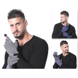 Maxbell Winter Cycling Gloves Thermal Screen Gloves Anti-Slip Grip Knit black