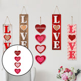 Maxbell Wood Heart Hanging Sign Wall Welcome for Valentine'S Day Birthday Boyfriend