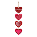 Maxbell Wood Heart Hanging Sign Wall Welcome for Valentine'S Day Birthday Boyfriend