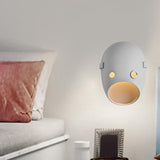 Maxbell Sconce Lamp Wall Mount Face Mask LED Wall Light for Home E Warm Light