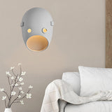 Maxbell Sconce Lamp Wall Mount Face Mask LED Wall Light for Home E Warm Light